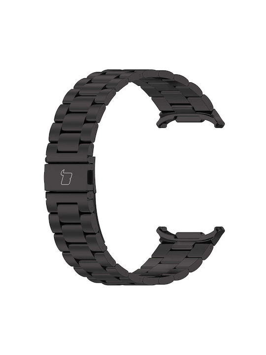 Curea Bizon din Oțel Inoxidabil pentru Ceas Aura Galaxy Watch Ultra 47 Mm Neagră
