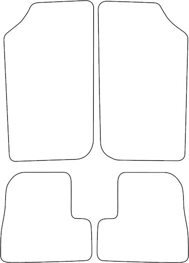 Velour Carpet Set Suitable Peugeot 206 Cc 1998-2009 Red Edging