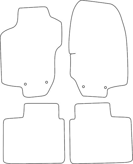 Velour Carpet Set Fitting Lancia Lybra 1999-2006 Black Edging