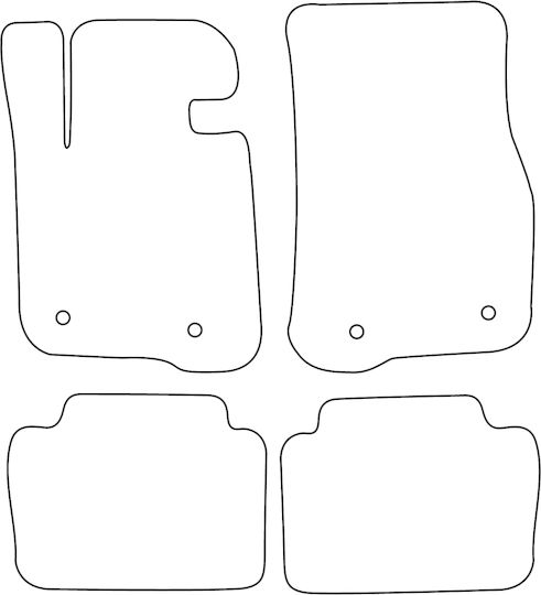 Velour Carpet Set Compatible Bmw 4 Series F32 F82 2013-2020 Red Edging