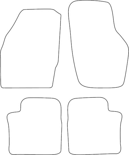 Velours-Teppichboden Satz Für Suzuki Baleno 1995–2001 Rote Kante