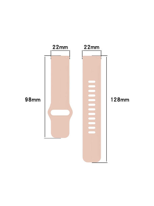 Curea Silicon Smartwatch Bizon Strap Watch Silicon Pro H Eliberare Rapidă 22 Mm Roz Curea Silicon Smartwatch Bizon Strap Watch Silicon Pro H Eliberare Rapidă 22 Mm Roz