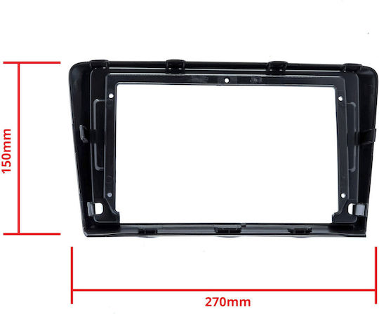 Einparts DIN Fascia Panels 2 Din Compatible with Screen 9" for Skoda Rapid