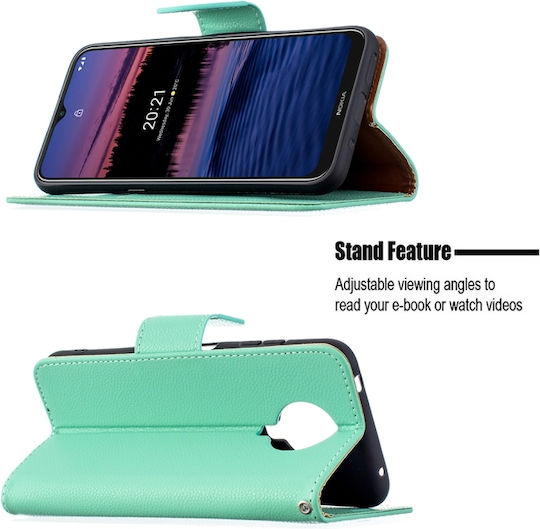 Husă Wallet Nokia G20 G10 Verde
