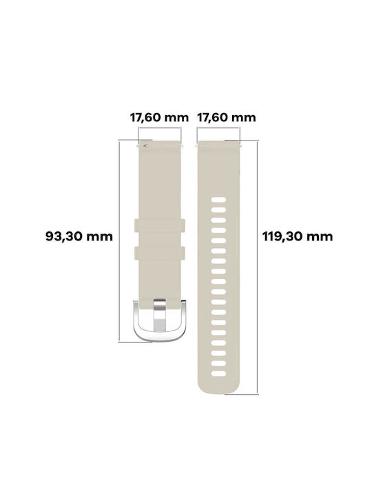 Curea Silicon Smartwatch Bizon Strap Watch Silicon Pro T Quickrelease 18 Mm Gri Deschis Curea Silicon Smartwatch Bizon Strap Watch Silicon Pro T Quickrelease 18 Mm Gri Deschis