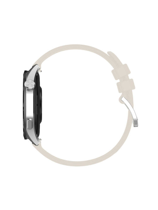 Curea Silicon Smartwatch Bizon Strap Watch Silicon Pro T Quickrelease 18 Mm Gri Deschis