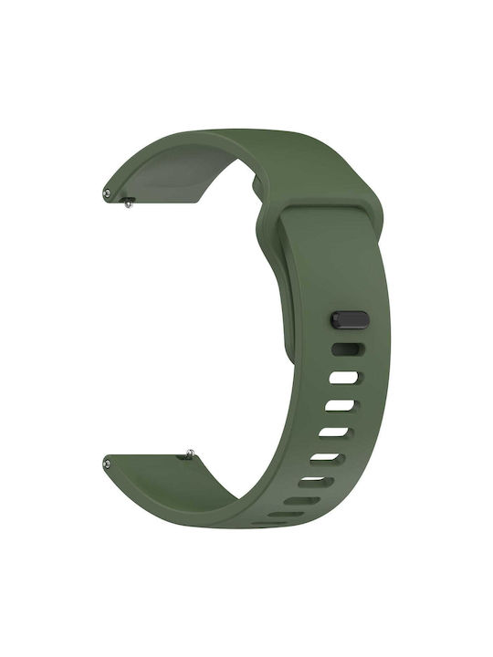 Silicone Tragbare Bänder Smartwatch Bizon Strap Watch Silicone Pro H Quickrelease 22 Mm Dunkles Grün