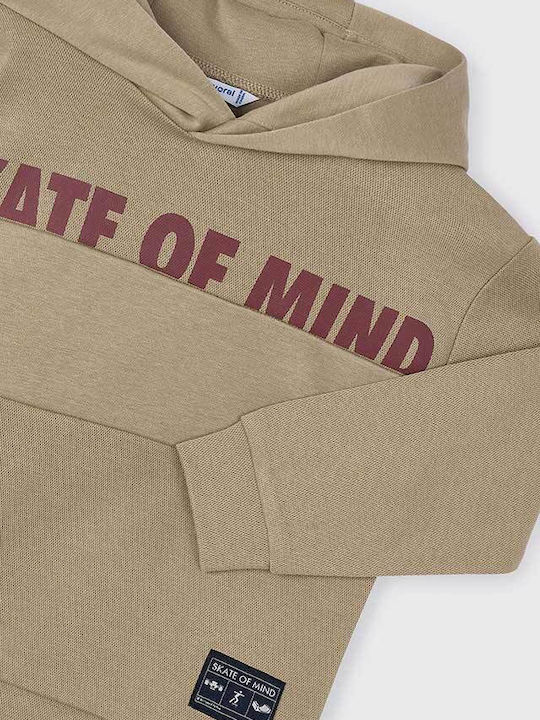 Kids Sweatshirt with Hood Beige