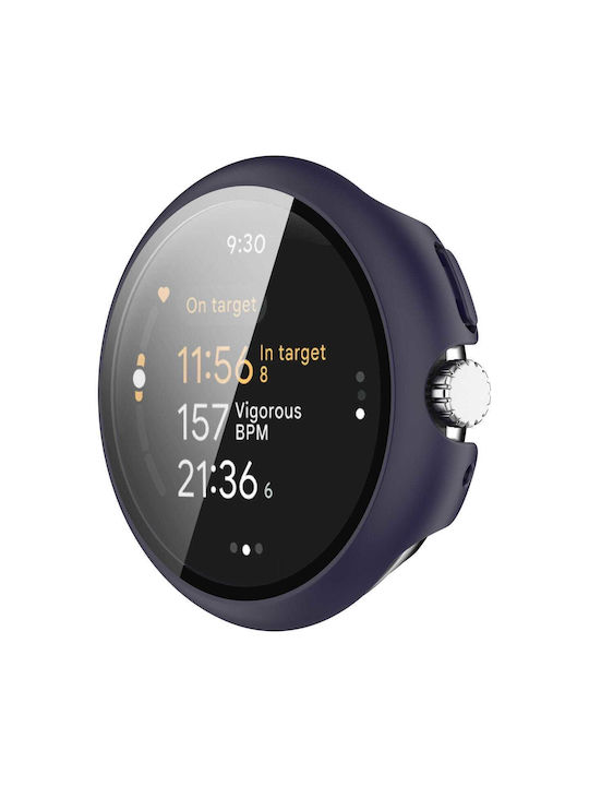 Bizon Husă+Sticlă Husă Ceas Sticlă Google Pixel Watch 3 41mm Albastru
