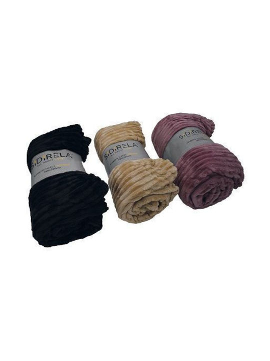 Sidirela Cocoon Blanket Fleece Single 150x220cm Beige E-0968