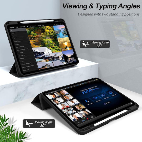 eSTUFF Flip Cover Δερμάτινη Μαύρη (iPad Pro 11 2024)