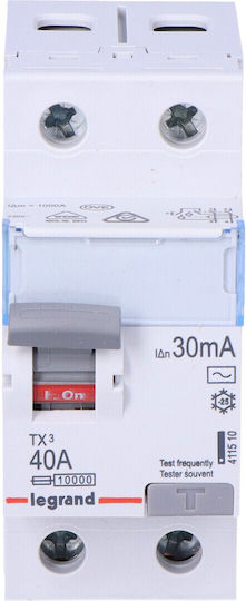 Legrand Relee de Fază Scurgere de pământ 40A Bipolar cu Tensiune 230V