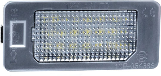 LED Светлини За Регистрационната Табела 6000K Студено Бяло 12V Канбус Audi Q5 A4 A5 Tt Шкода Фабия Йети Фолксваген Пасат