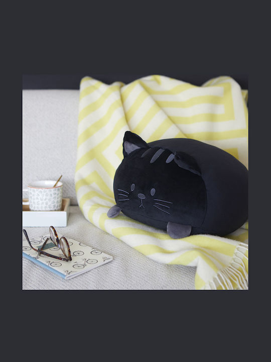 Διακοσμητικό Μαξιλάρι Γάτα Cushion Kitty Black Balvi 26808