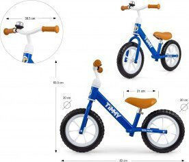 Milly Mally Kids Balance Bike Navy Blue