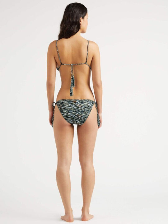 Bikini Slip with Laces Black