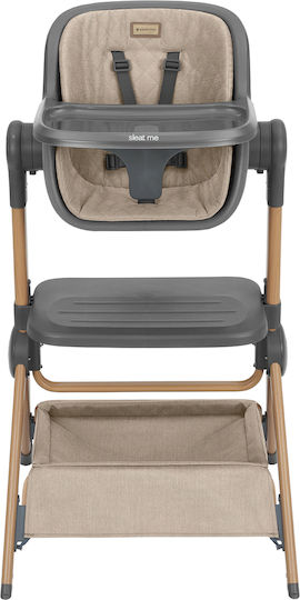 Kikka Boo 2in1 Bedside Crib + Highchair Sleat Me Beige 31003020110