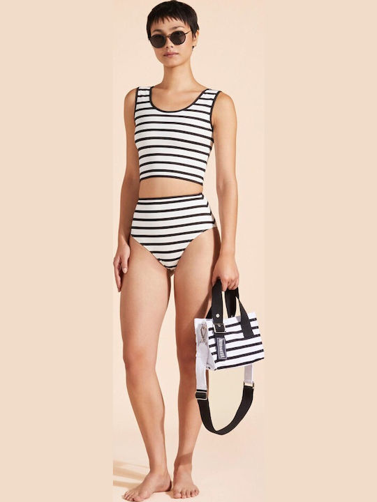 Bikini Slip Ψηλόμεσο Μαύρο