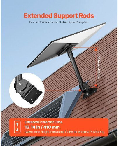 Vevor Starlink Gen 3 Roof Mount 30-150° Adjustable Mounting Roof Pole Adapter