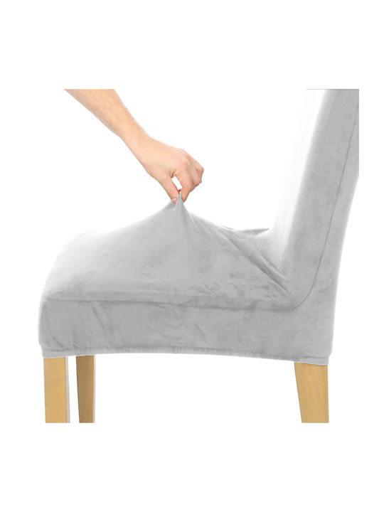 Ubieramy Meble Elastische Abdeckung für Stuhl Light Gray 1Stück