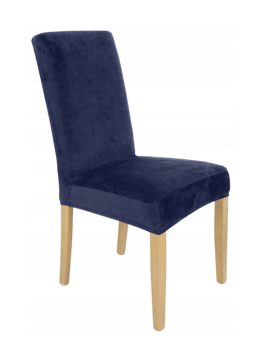 Ubieramy Meble Elastic Cover for Chair Navy Blue 1pcs