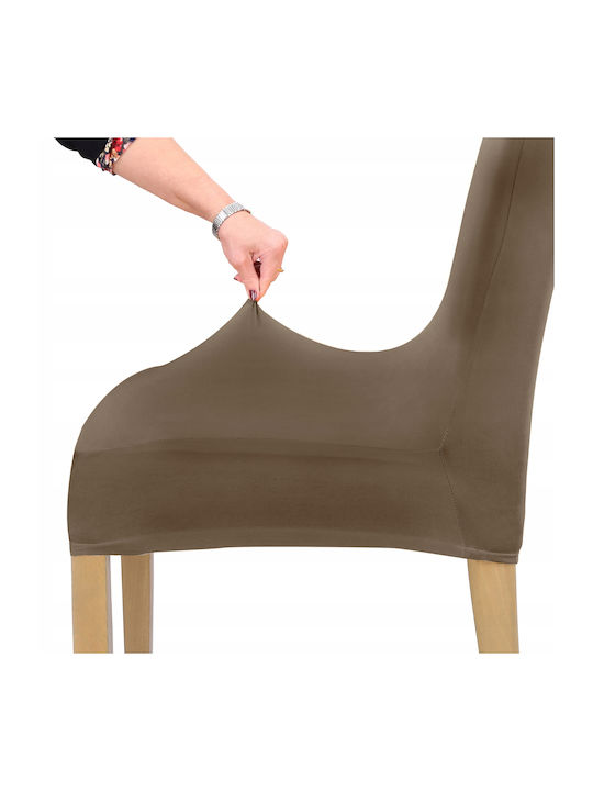 Ubieramy Meble Elastische Abdeckung für Stuhl Cocoa Brown [21c1] 1Stück