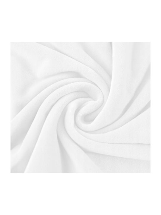 Ubieramy Meble Husă Elastică Scaun White Velvet 1buc