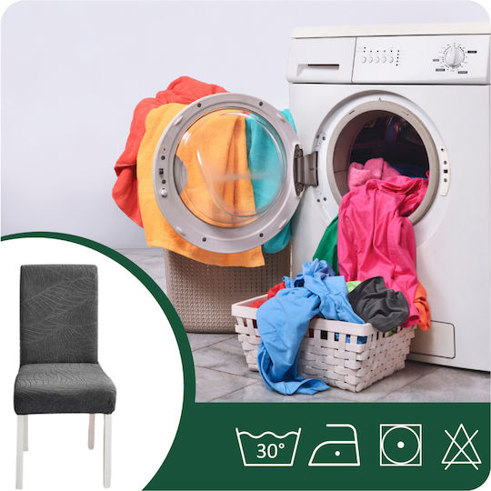 Ubieramy Meble Elastische Abdeckung für Stuhl Dark Gray 1Stück