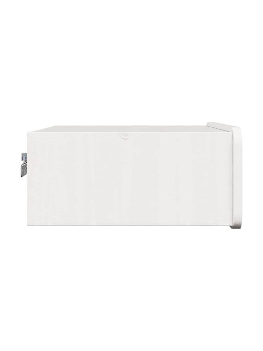Комоди Стъклени Бели 2бр 39x34x16.5см