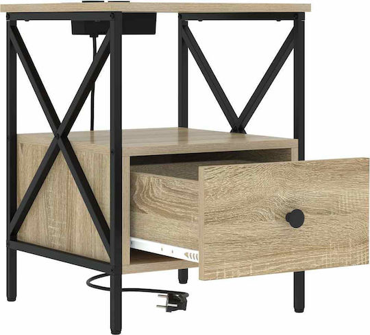 Noptiere Stejar Sonoma 2buc 41.5x40.5x55cm