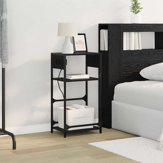 Nachttisch Black oak 40x27x76cm