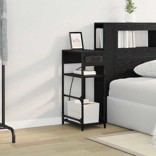 Nachttisch Black oak 40x27x76cm
