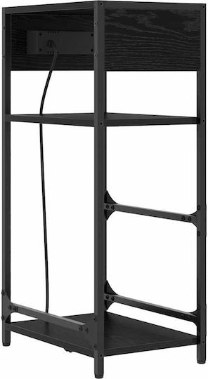 Nachttisch Black oak 40x27x76cm