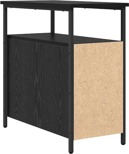 Nachttisch Metall Black oak 30x60x60cm