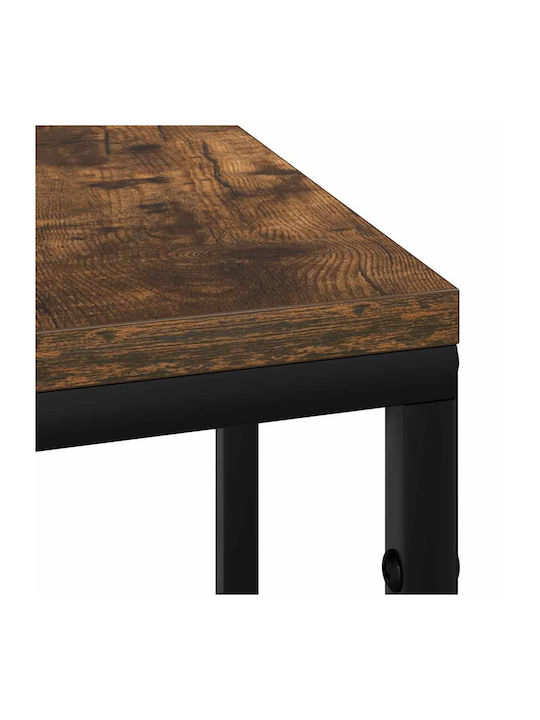 Nachttisch Geräuchert Metall Smoky Oak 41.5x26x60.5cm