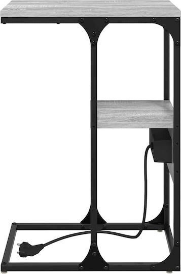 Κομοδίνο Ξύλινο Γκρι Sonoma 41.5x26x60.5cm