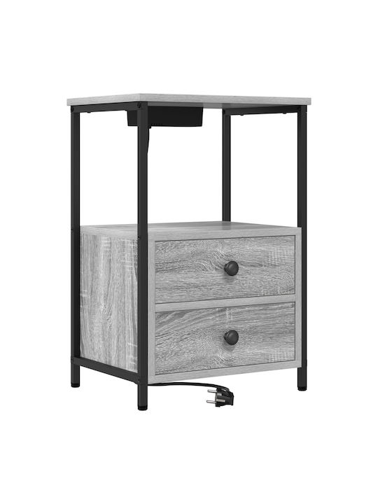 Noptiere Grey Sonoma 2buc 40x31x60cm