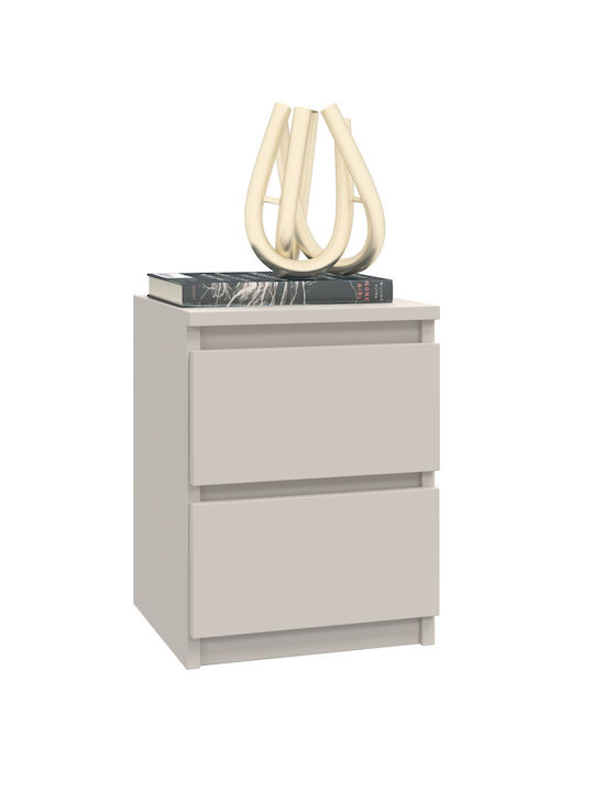 Wooden Beige Bedside Table 30x30x40cm