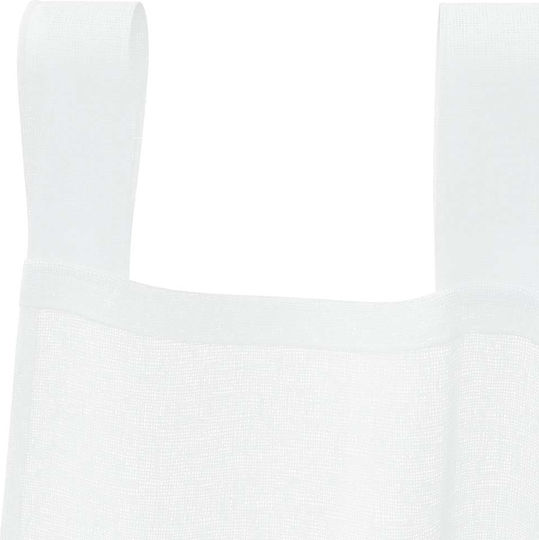 vidaXL Комплект Пердета И Завеси С Презрамки Бели 140x260см