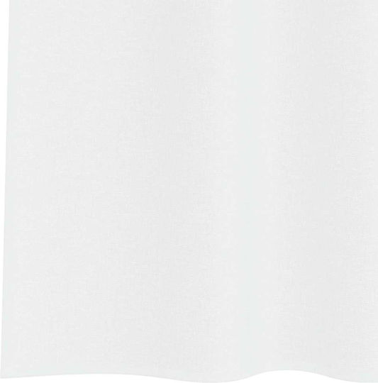 vidaXL Комплект Пердета И Завеси С Презрамки Бели 140x260см