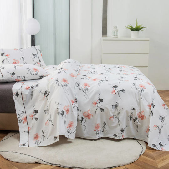 Liolios Home Sheet Sets Queen 245x270cm. Gray 4pcs