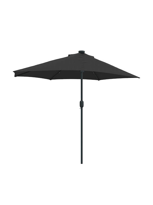 Umbrelă Suspendată Din Aluminiu Neagră 2.94x1.5xÎnălțime 2.24m