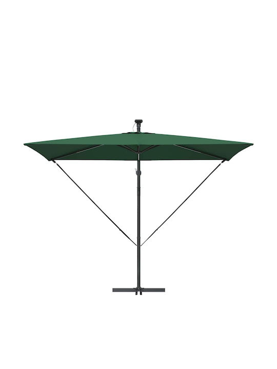 Umbrelă Suspendată Metalică Verde 2.94x2xÎnălțime2.54m