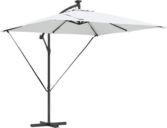 Garten & Terrassen Sonnenschirm Bodenständer Aluminium Beige 2.49x2.49m