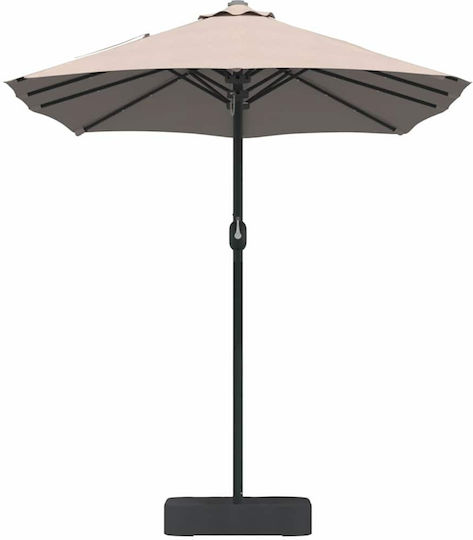 Aluminum Garden & Terrace Parasol Brown 3.85x2.09xHeight 2.44m