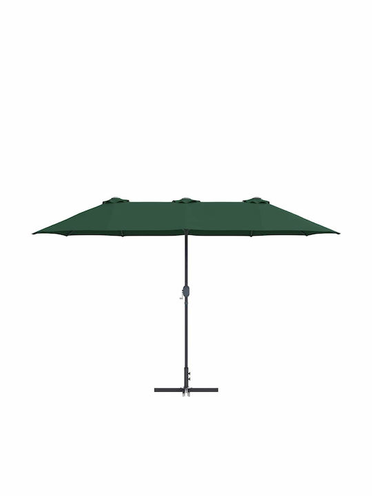 Aluminium Garten- und Terrassen-Sonnenschirm Grüne 3,8x1,96xHöhe 2,35 m