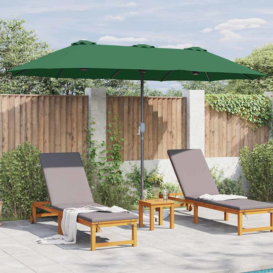 Aluminium Garten- und Terrassen-Sonnenschirm Grüne 3,8x1,96xHöhe 2,35 m