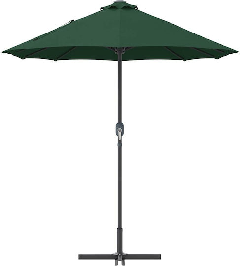 Aluminium Garten- und Terrassen-Sonnenschirm Grüne 3,8x1,96xHöhe 2,35 m