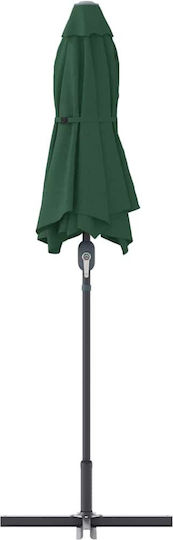 Aluminium Garten- und Terrassen-Sonnenschirm Grüne 3,8x1,96xHöhe 2,35 m