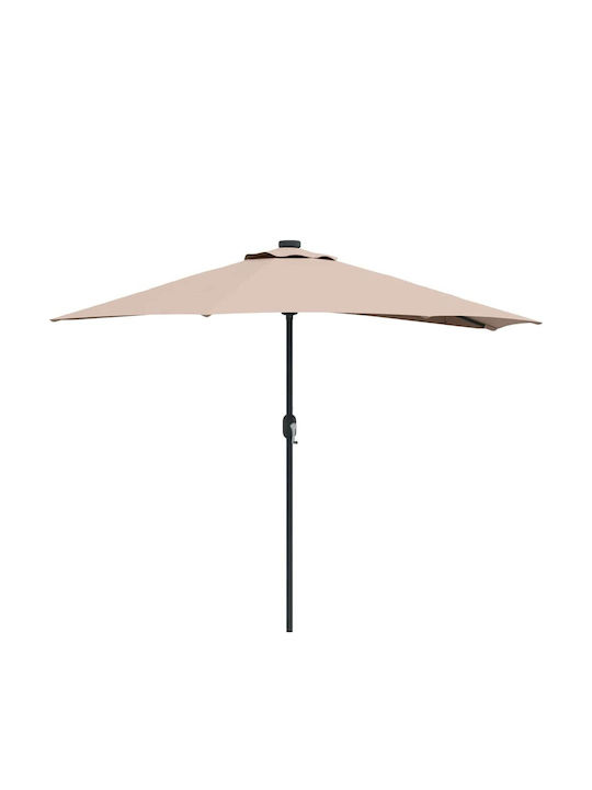 Umbrelă Suspendată Din Aluminiu Maro 2.94x1.5xÎnălțime2.24m